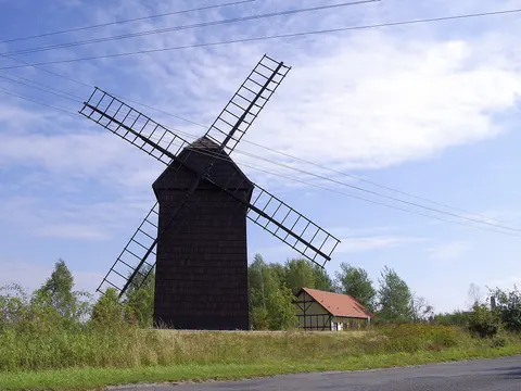 Windmühle „Bronisław“ und Müllerhütte in Duchowo — Foto 4